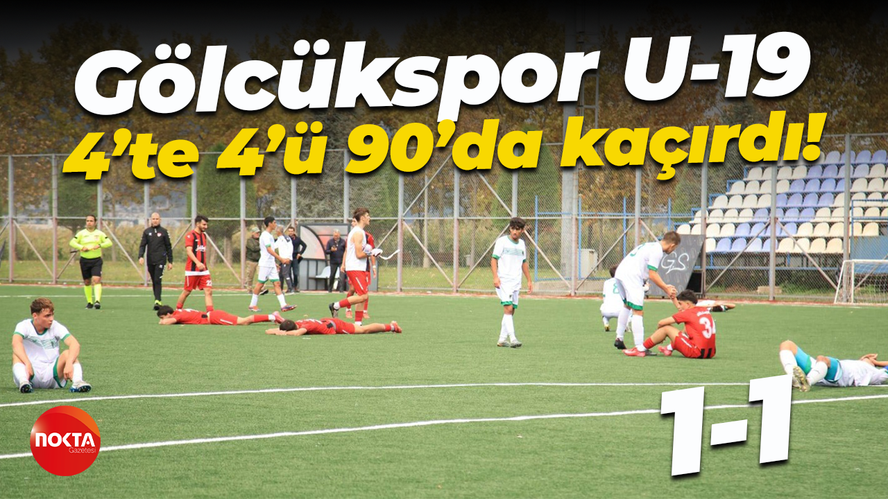 Gölcükspor U-19, 4’te 4’ü 90’da kaçırdı! “1-1”