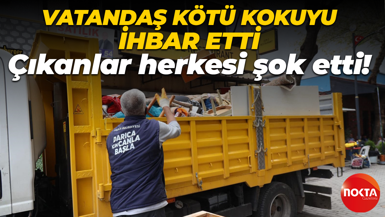 Kocaeli'de çöp ev: 2 kamyon eşya çıkarıldı!