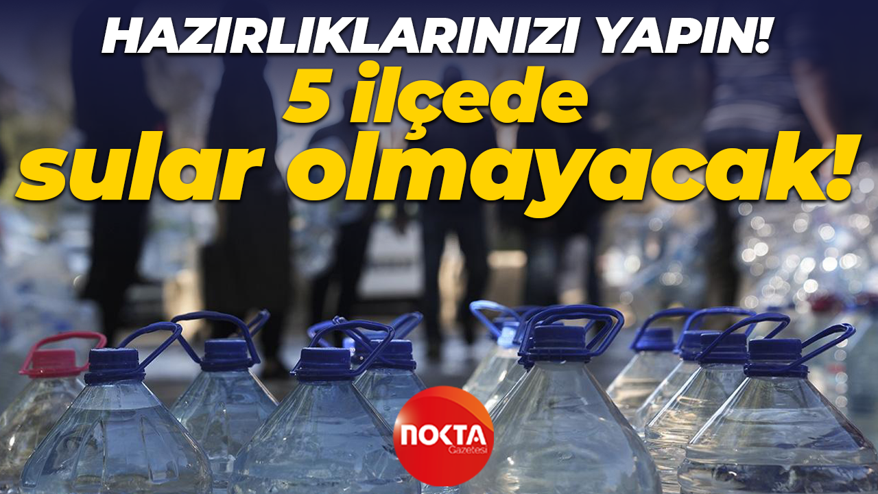 İSU duyurdu: Kocaeli'de 5 ilçede su kesintisi yaşanacak!