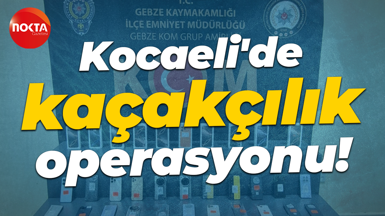 Kocaeli'de kaçakçılık operasyonu!