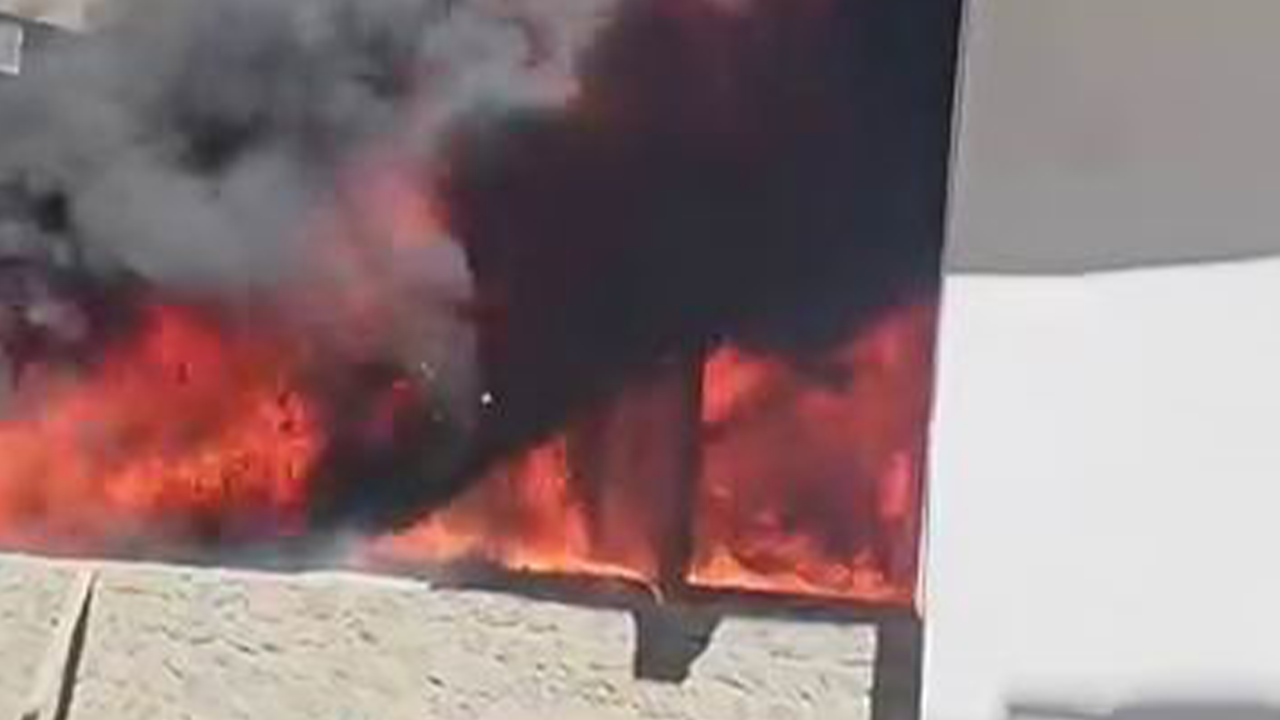 Diyarbakır’da panik anları: Alev alev yandı!