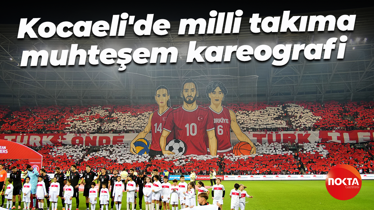 Kocaeli'de milli takıma muhteşem kareografi