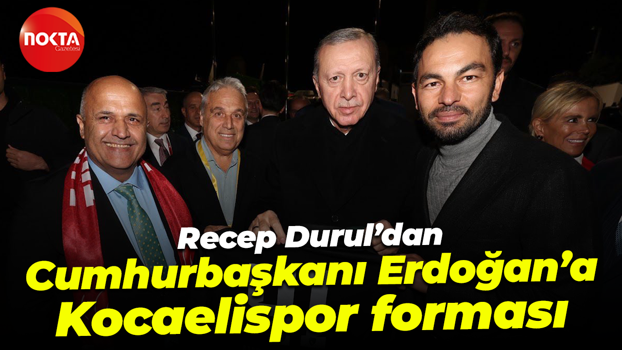 Recep Durul’dan Cumhurbaşkanı Erdoğan’a Kocaelispor forması