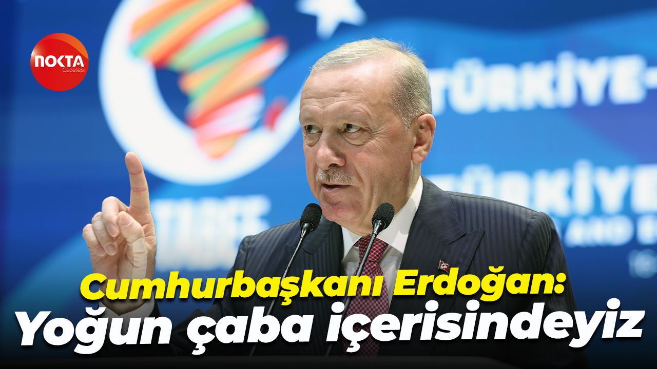 Cumhurbaşkanı Erdoğan: Yoğun çaba içerisindeyiz