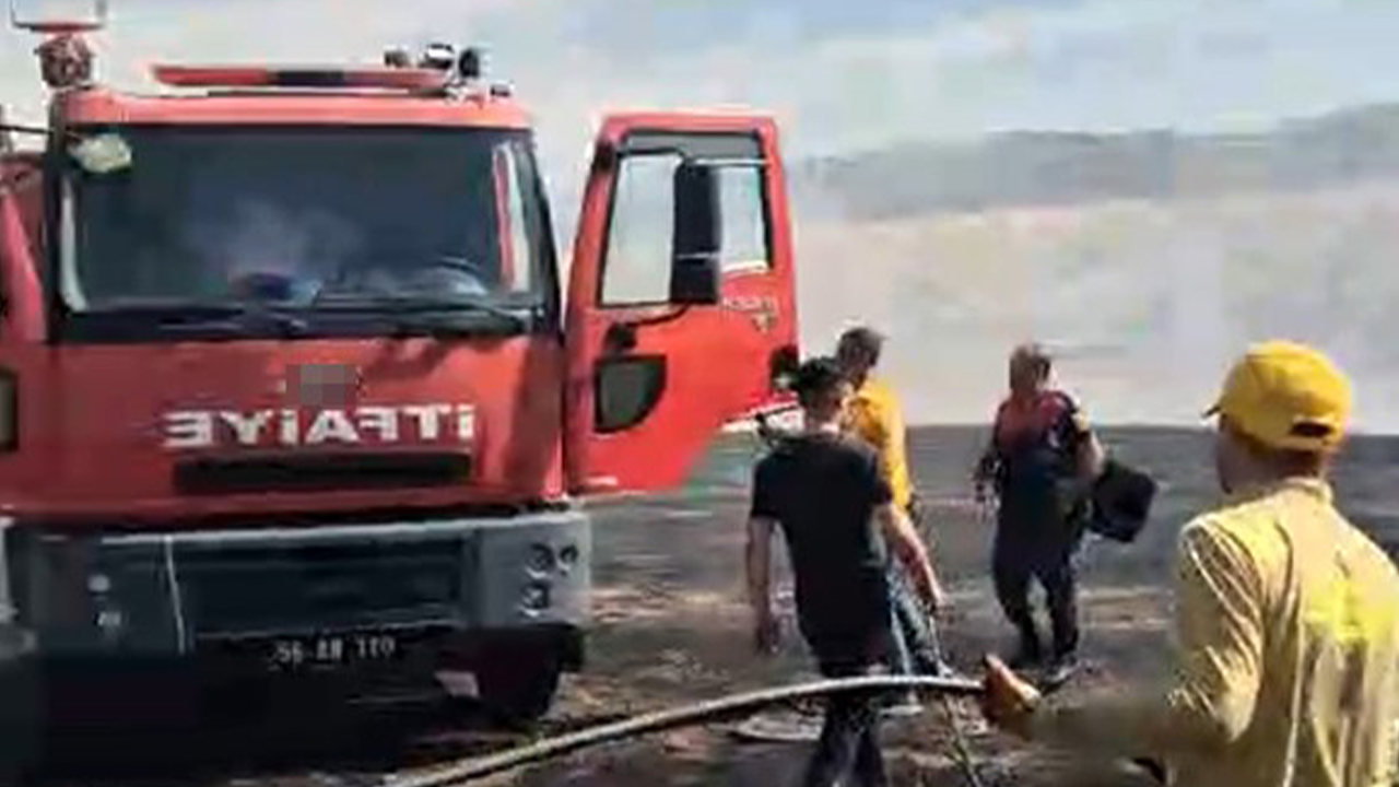 Yangına müdahaleye giden itfaiye aracı alevlere teslim oldu!