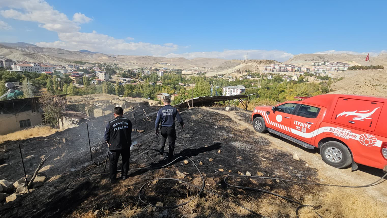Malatya’da yangın!