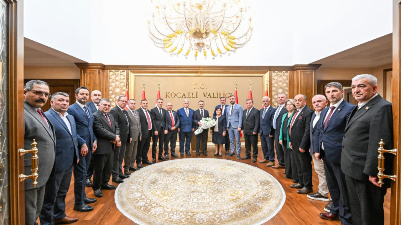 Muhtarlardan İlhami Aktaş'a ziyaret