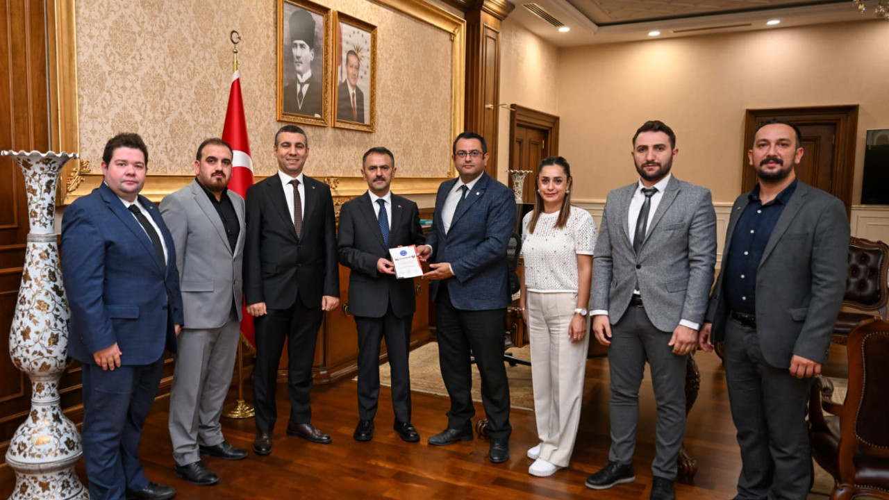 İnşaat Mühendisleri Odası Kocaeli Şubesi, İlhami Aktaş'ı ziyaret etti