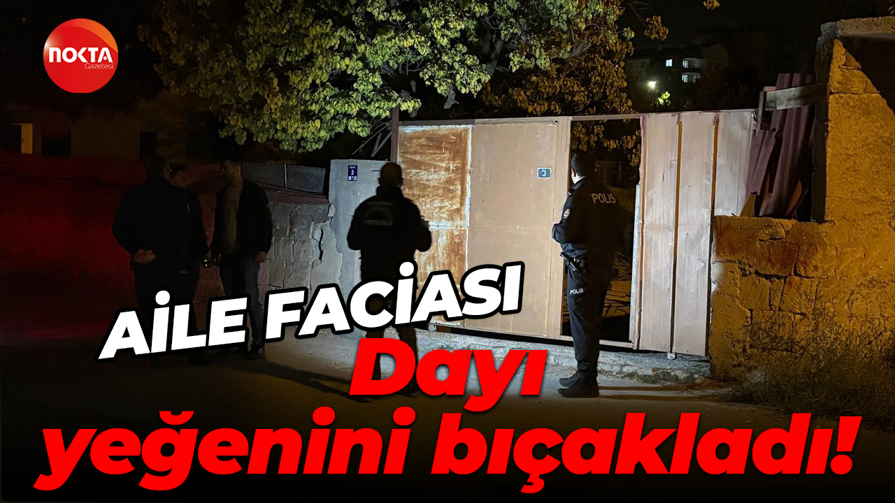 Kayseri'de aile faciası: Dayı yeğenini bıçakladı!