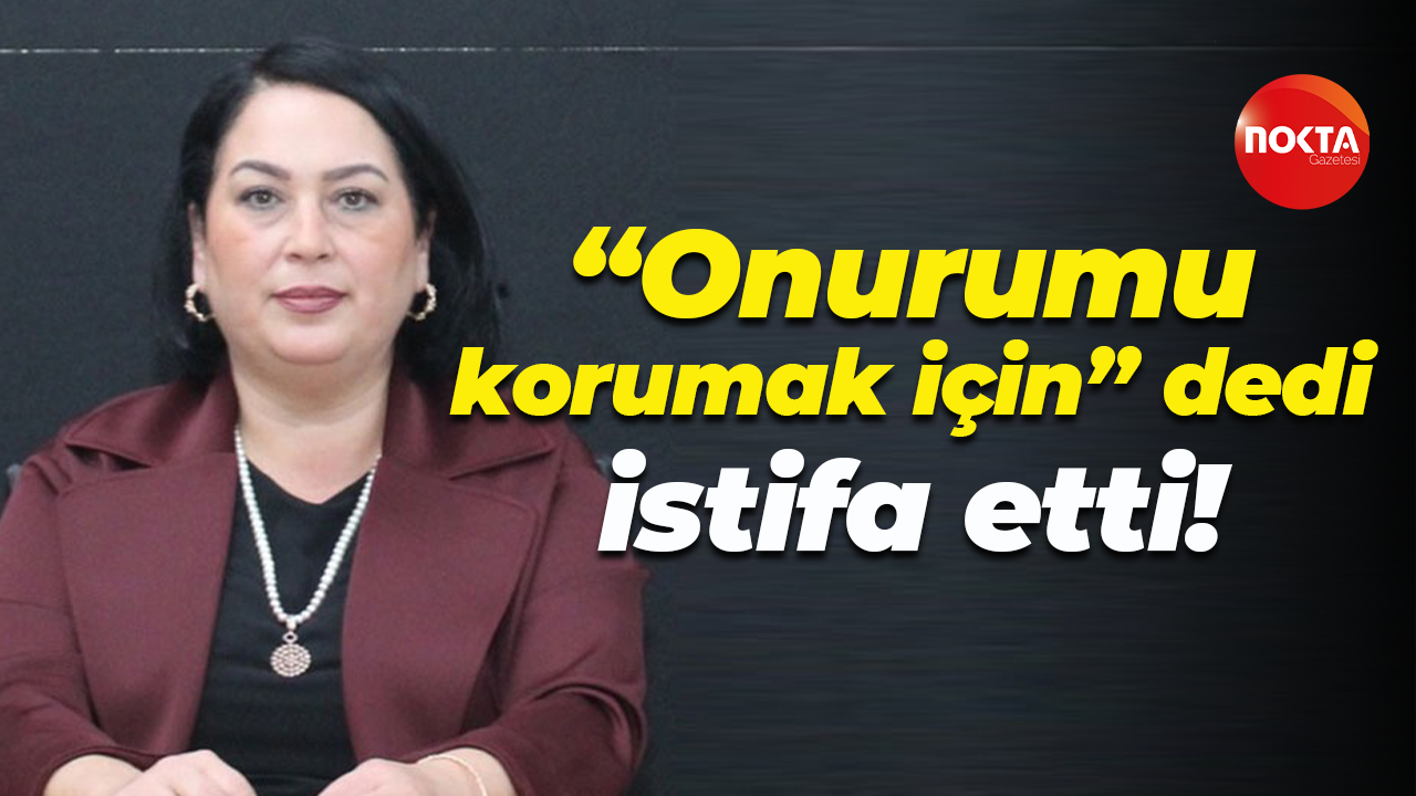 “Onurumu korumak için” dedi, istifa etti!