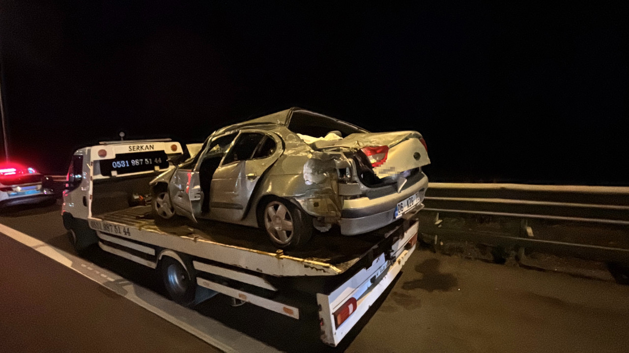 TEM Otoyolu’nda feci kaza: 1’i ağır 3 yaralı