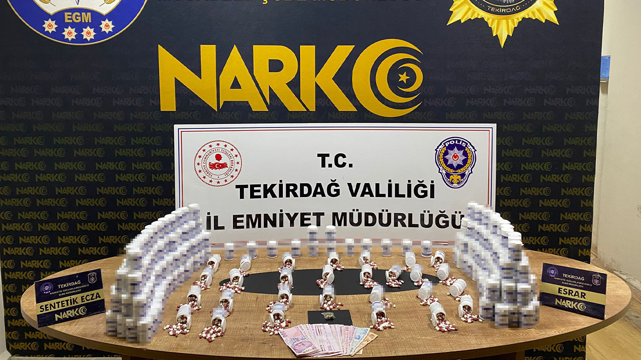 Tekirdağ'da uyuşturucu operasyonu!
