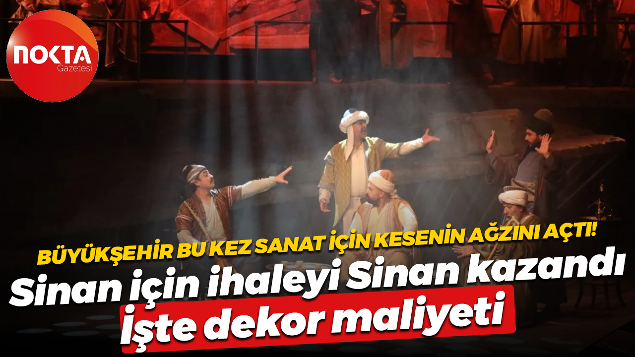 Kocaeli Büyükşehir Belediyesi bu kez sanat için para harcadı! Sinan için 2 milyon 400 bin lira