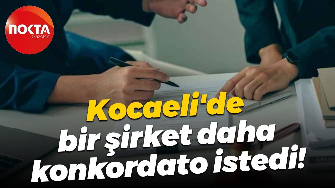 Kocaeli'de bir şirket daha konkordato istedi!