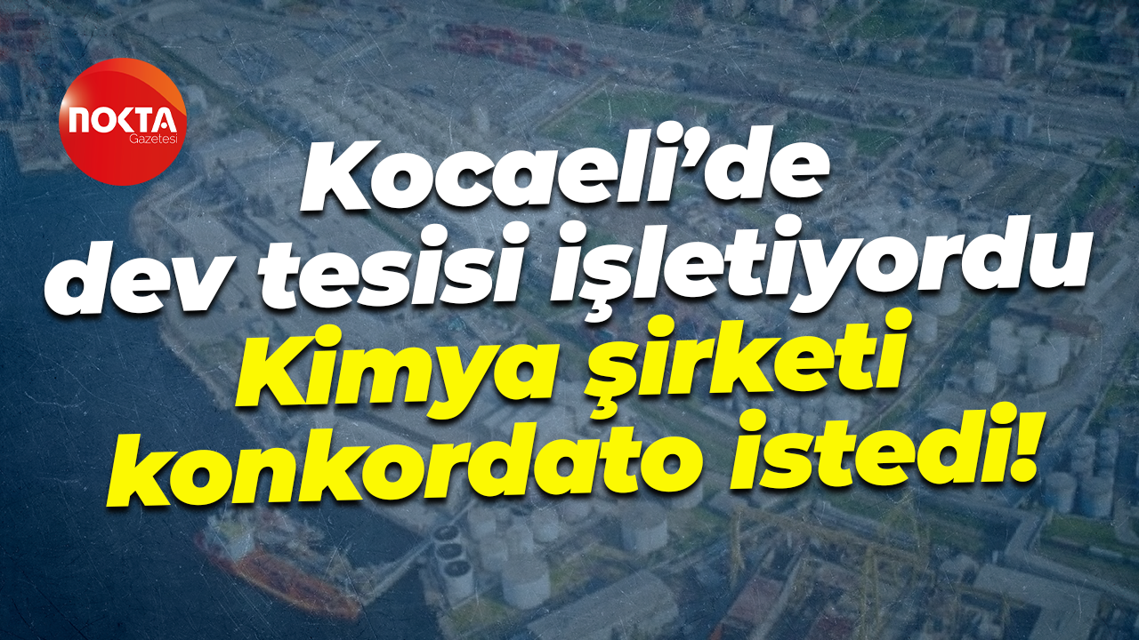 Kocaeli’de dev tesisi işletiyordu; Kimya şirketi konkordato istedi!