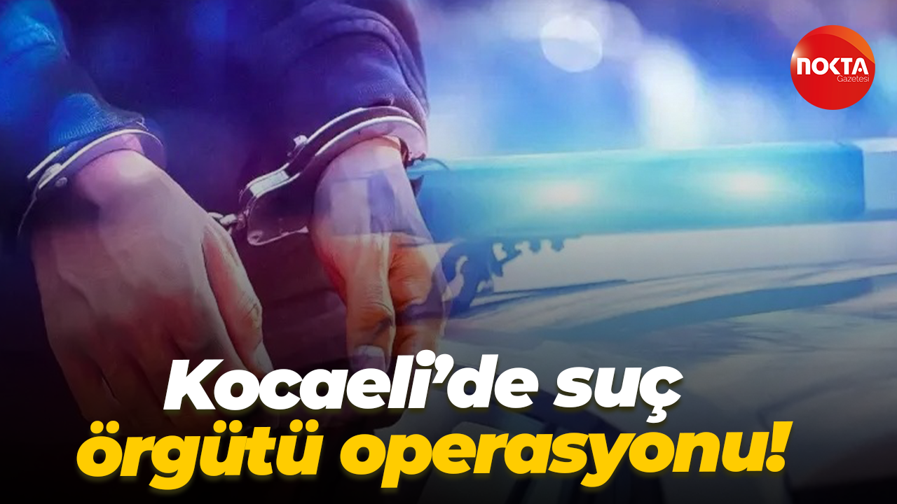 Kocaeli’de suç örgütü operasyonu!