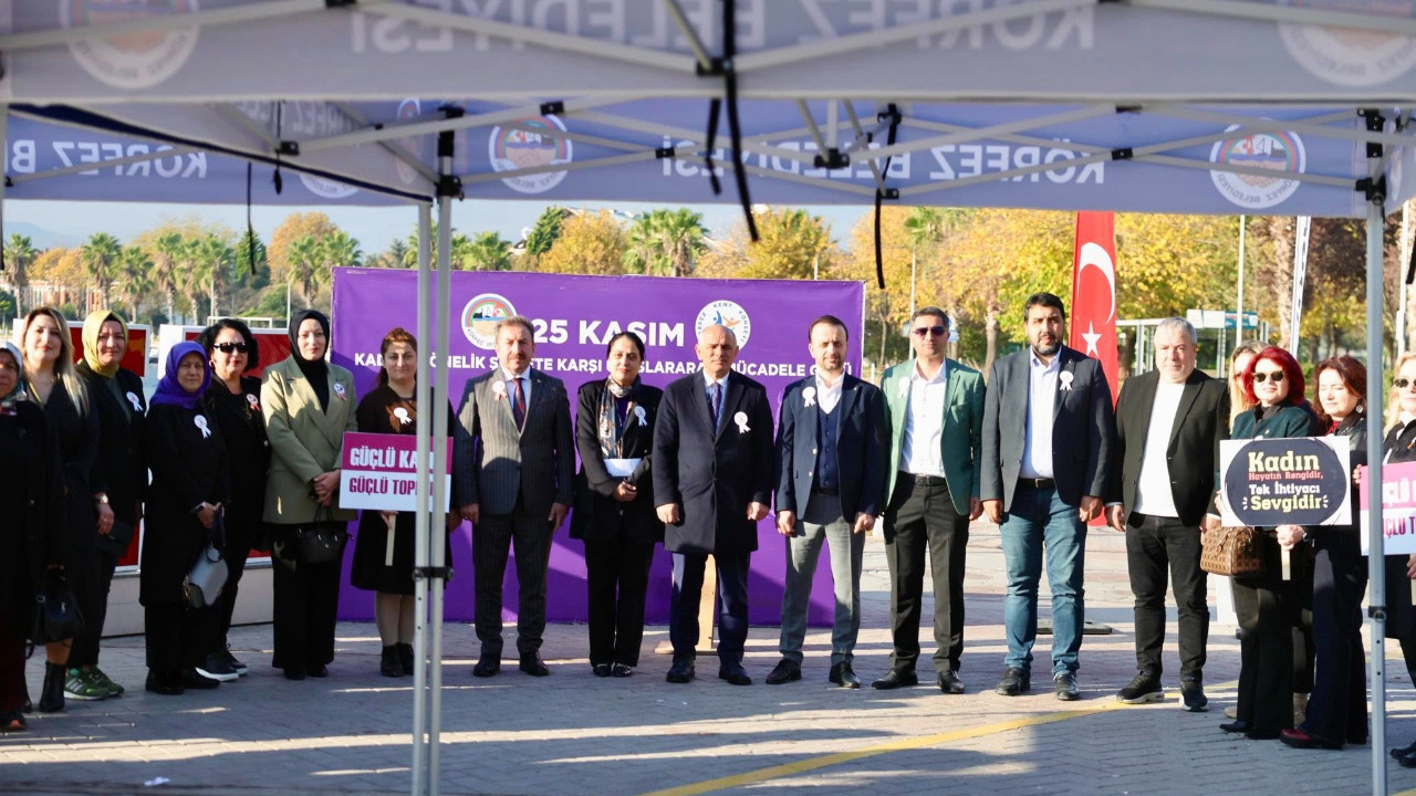 Körfez, ‘kadına şiddete dur’ dedi