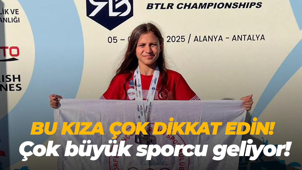 Bu kıza çok dikkat edin! Çok büyük sporcu geliyor!