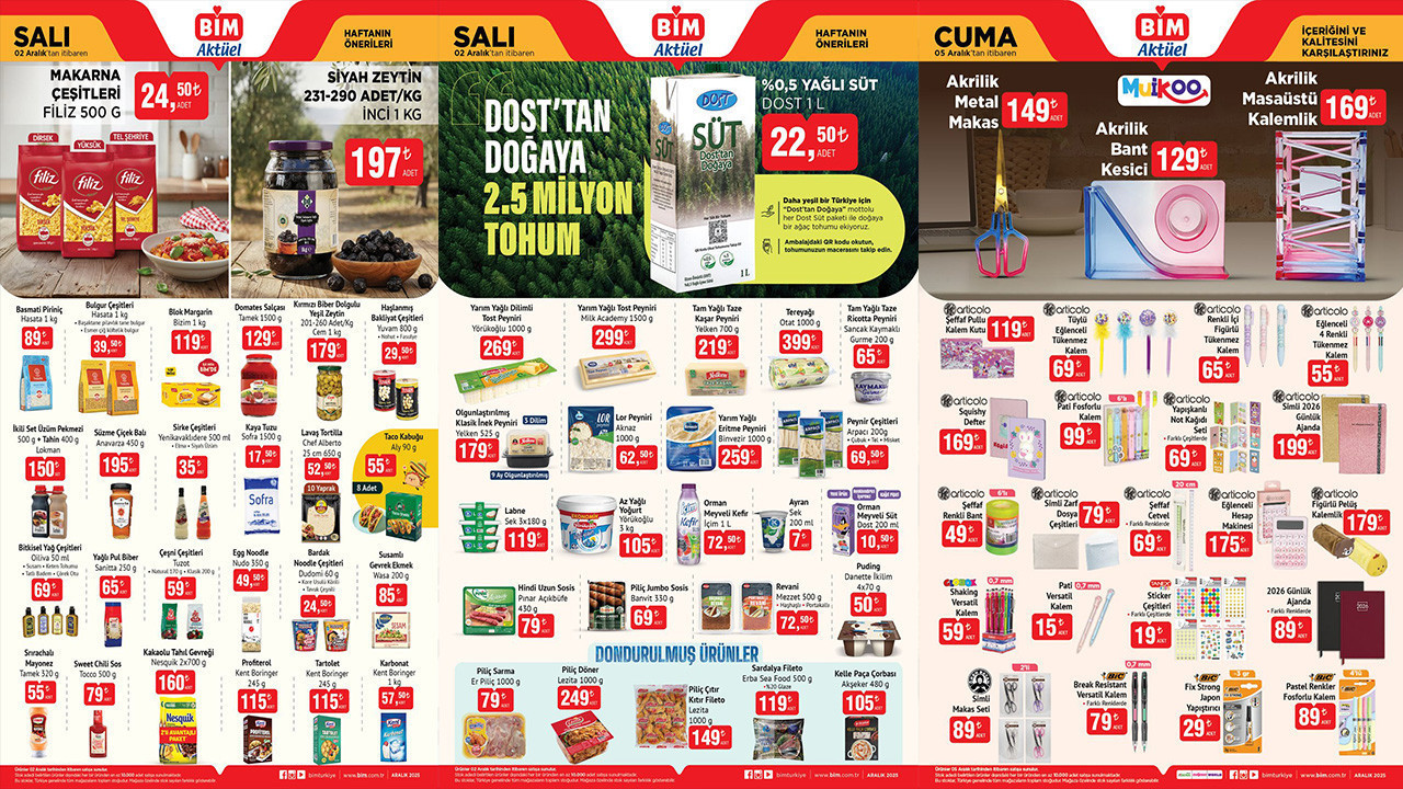 BİM 2-5 ARALIK 2025 AKTÜEL ÜRÜNLER Ayakkabılık, Güzellik Masası, Balkabağı Ürünleri Geliyor