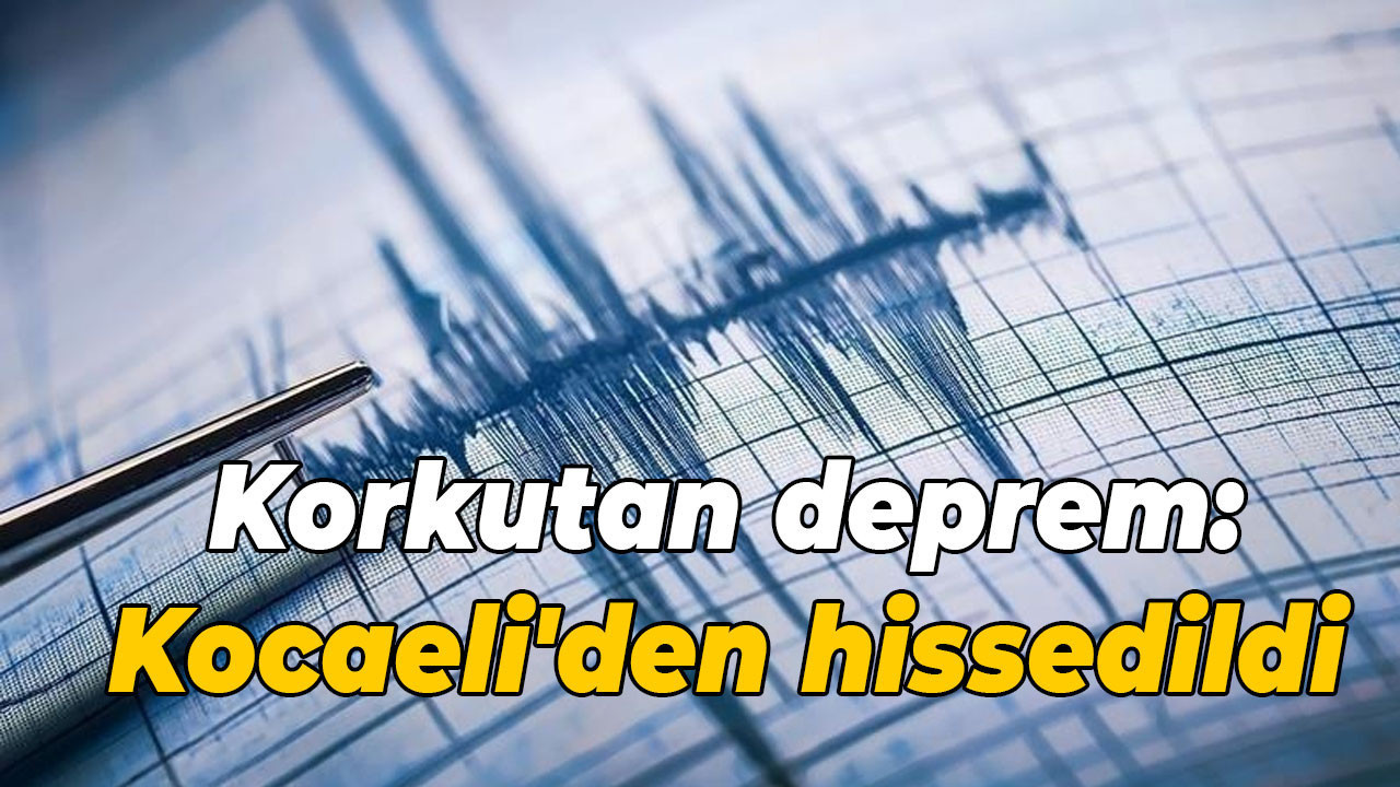 Korkutan deprem: Kocaeli'den hissedildi