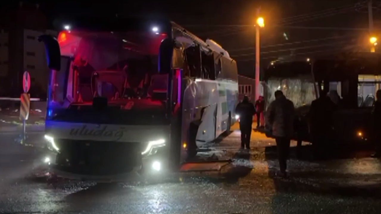 Tekirdağ'da otobüs kazası: Yaralılar var!