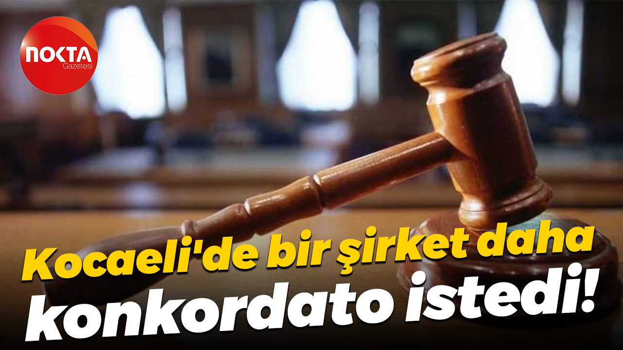 Kocaeli'de bir şirket daha konkordato istedi!