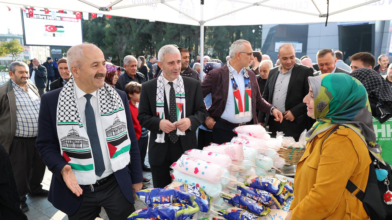 Gebze Belediyesi'nden Filistin'e destek kermesi!