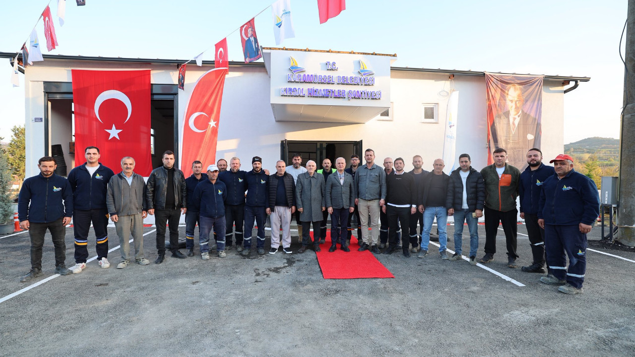 Karamürsel'de yeni Kırsal Hizmetler Şantiyesi hizmete açıldı