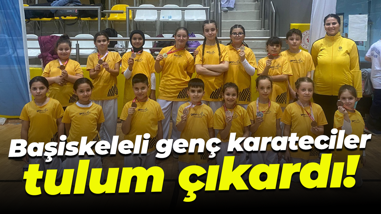 Başiskeleli genç karateciler tulum çıkardı!