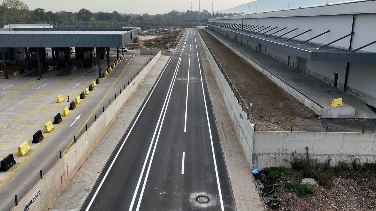 Railport İntermodal Lojistik Terminali’nde yol çalışmaları bitti