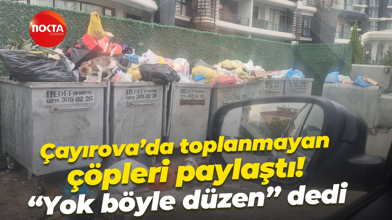 Diren Eroğlu Çayırova’da toplanmayan çöpleri paylaştı! “Yok böyle düzen” dedi