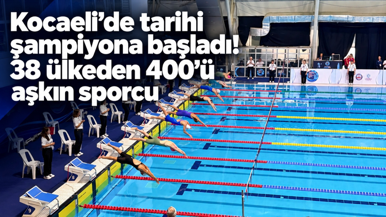 Kocaeli'de tarihi şampiyona başladı! 38 ülkeden 400'ü aşkın sporcu