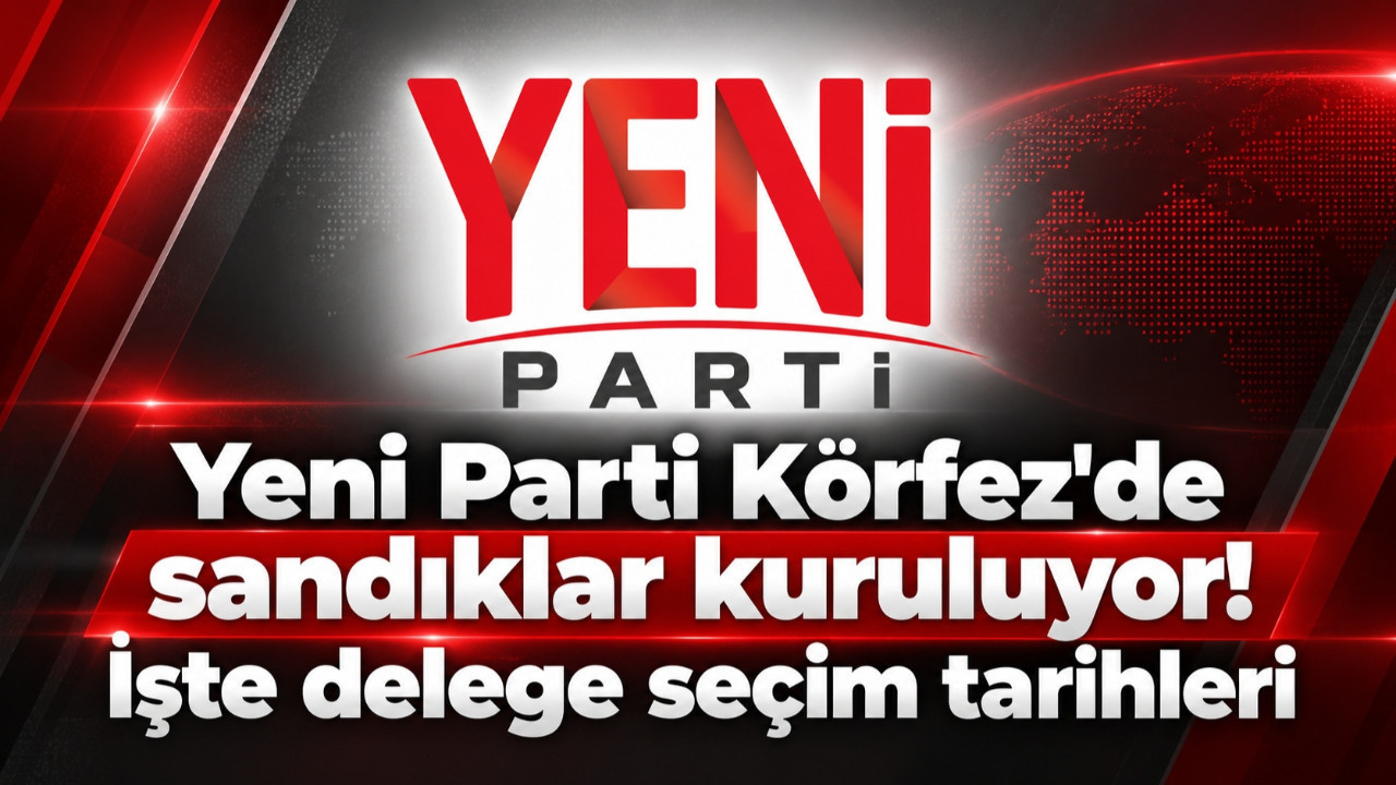 Yeni Parti Körfez'de sandıklar kuruluyor! İşte delege seçim tarihleri
