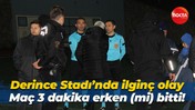 Derince Stadı’nda ilginç olay… Maç 3 dakika erken (mi) bitti!