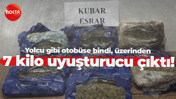Yolcu gibi otobüse bindi, üzerinden 7 kilo uyuşturucu çıktı!