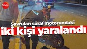 Ağaca çarpan motosikletteki iki kişi ölümden döndü