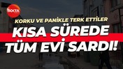 Çatı katında çıkan yangın yürekleri ağza getirdi... Korku ve panikle terk ettiler!