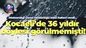 Meteoroloji Genel Müdürlüğü kötü haberi verdi… Kocaeli’de 36 yıldır böylesi görülmemişti!