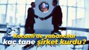 Kocaeli'de yabancılar kaç tane şirket kurdu?