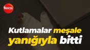 Kutlamalar meşale yanığıyla bitti