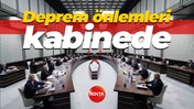 Deprem önlemleri kabinede