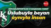Kocaelispor'dan Burç Baysal'a yanıt: Üslubuyla beyan aynıyla insan