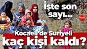 İşte son sayı… Kocaeli’de Suriyeli kaç kişi kaldı?