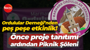 Ordulular Derneği’nden peş peşe etkinlik! Önce proje tanıtımı ardından Piknik Şöledi
