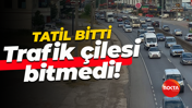 Kocaeli'de bayram tatili bitti trafik çilesi bitmedi!