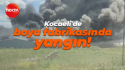 Kocaeli'de boya fabrikasında yangın!