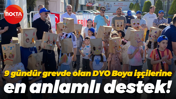 9 gündür grevde olan DYO Boya işçilerine en anlamlı destek!