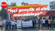 KOÜ öğrencilerinden grev ziyareti! “İşçi gençlik el ele mücadeleye”