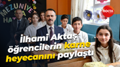 İlhami Aktaş, öğrencilerin karne heyecanını paylaştı