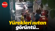 Yürekleri ısıtan görüntü...
